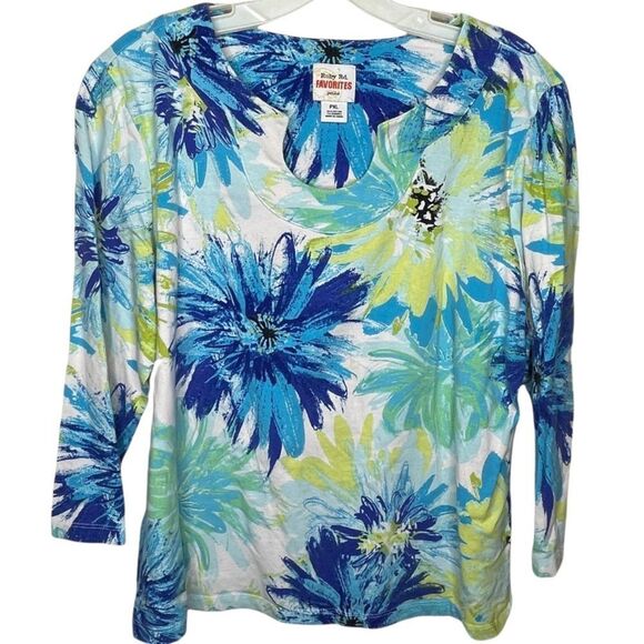 Ruby Rd. Favorites Floral Top - Picture 1 of 5